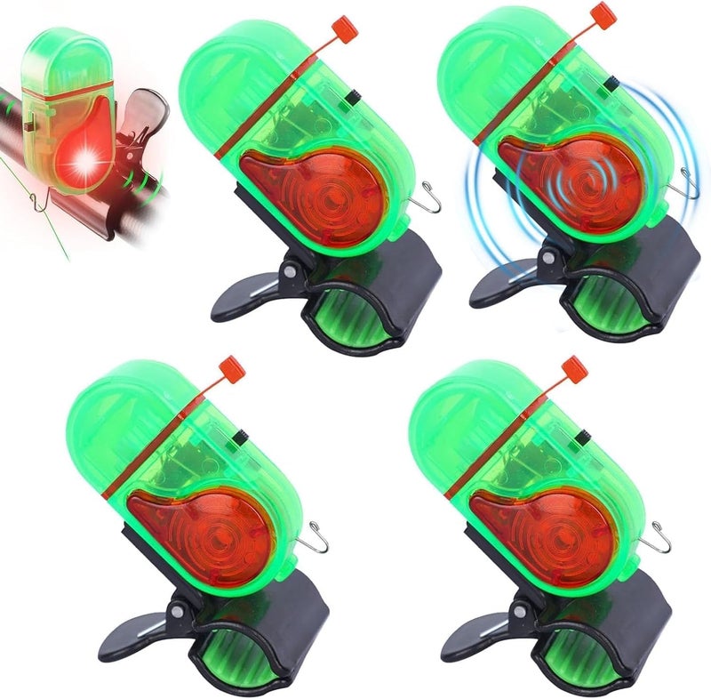 Hizoncore Fishing Bite Alarm, Electronic Fishing Alarms with LED Light, Sensitive Sound Alert for Night Fishing, Waterproof Fish Bite Indicator for Fishing Rods, Ice Fishing - Image 1
